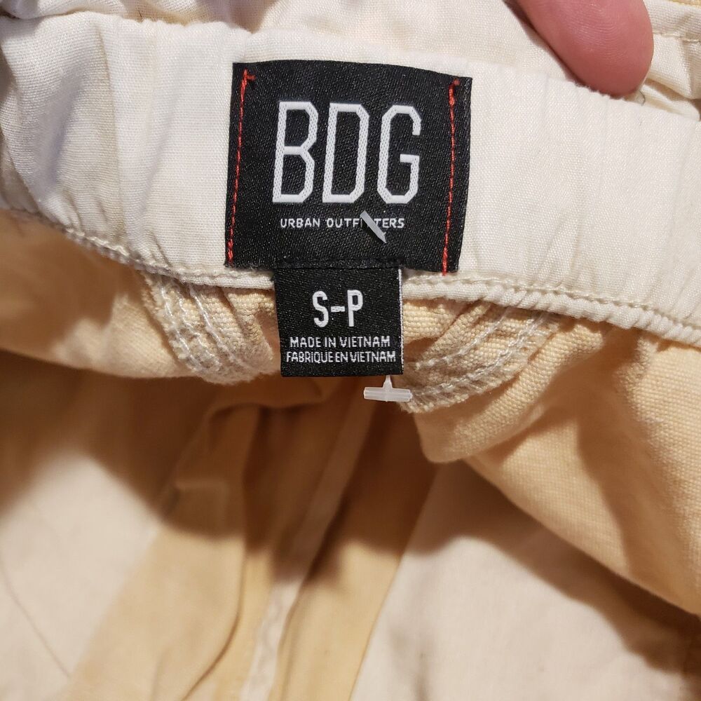 BDG Urban Outfitters Jean Joggers Womens Size S-P Cream Retro 90s Cargo Pocket - Picture 9 of 12